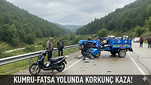 Fatsa'da 'Patpat' ile Motosiklet Çarpıştı: Bir Kişi Yaralandı!