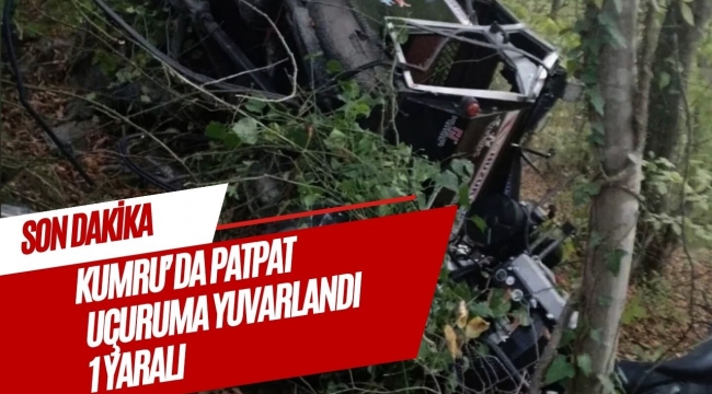 Kumru'da Patpat Uçuruma Yuvarlandı: Sürücü Yaralı Kurtarıldı