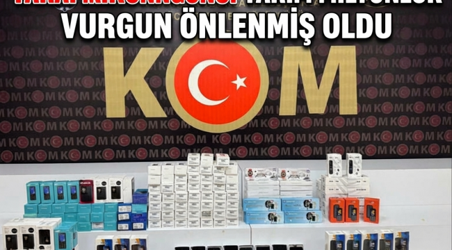 Kumru’da Piyasa Değeri 500 Bin TL Olan Kaçak Ürünler Ele Geçirildi