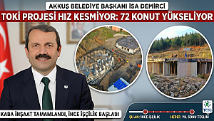Kumru'nun komşu ilçesi Akkuş'ta modern yaşam yükseliyor. Başkan İsa Demirci müjdeyi verdi: 72 TOKİ konutu yıl sonuna hazır!